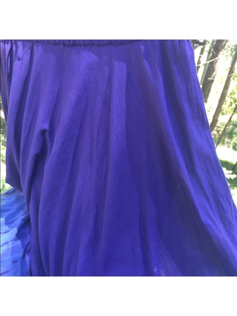 Cato Purple, Blue & Yellow Tie-Dye Maxi Skirt - Picture 7 of 16